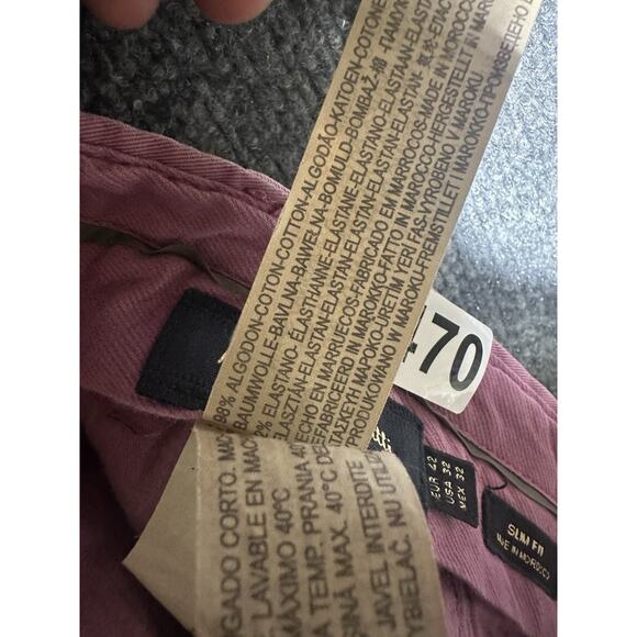 Mossimo Dutti Chino Pants Men's Size 32 Purple Adults Cotton Blend - Picture 7 of 7